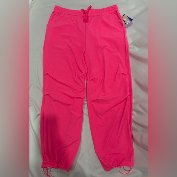JoyLab Pants - JoyLab Hot Pink Mid-Rise Jogger Pants Extra Long Length NWT Size M